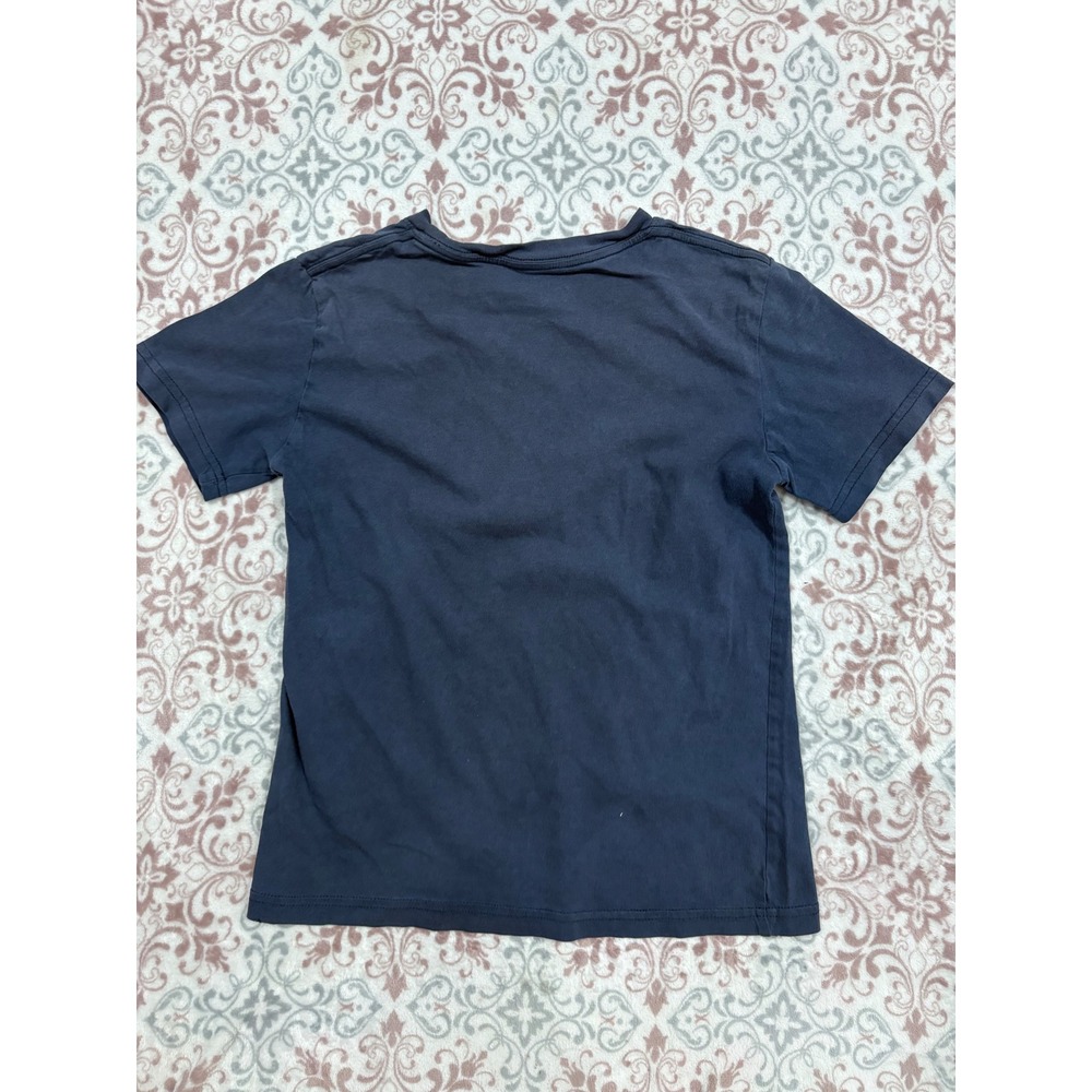 Quiksilver Boys Navy Blue Mosaic Logo Graphic T-Shirt Size M Medium Cotton - Picture 5 of 6